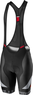 Castelli Competizione Kit Bibshort Black/Silver Gray/Fiery Red