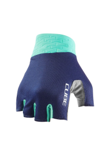 Cube Gloves Performance short finger blue'n'mint