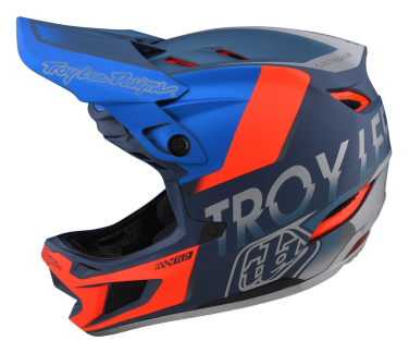 Troy Lee Designs D4 Composite MIPS Helm Qualifier slate/red