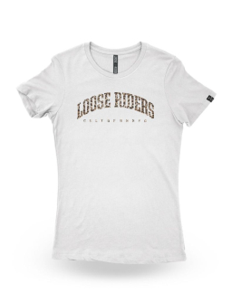 Loose Riders Damen T-Shirt Kurz Classic White