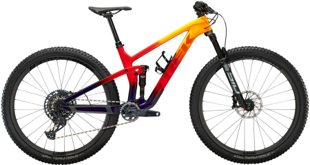 Trek Top Fuel 9.8 GX Marigold to Red to Purple Abyss Fade