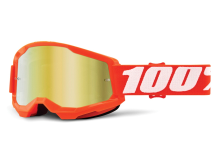100% Strata 2 Goggle - Mirror Lens orange