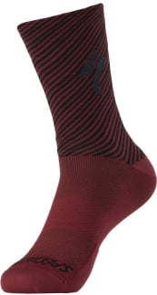 Specialized Soft Air Tall Sock Crimson/Black Stripe