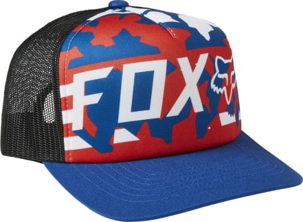 Fox Red White And True SB Hat Royal Blue