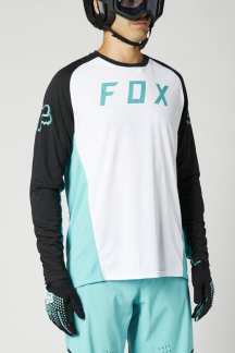 Fox Long Sleeve Jersey Defend white
