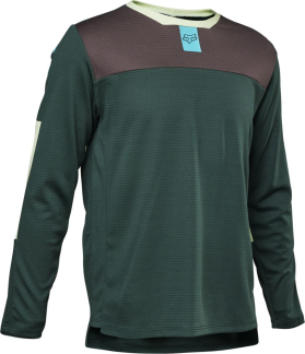 Fox Long Sleeve Jersey Defend Youth Emerald