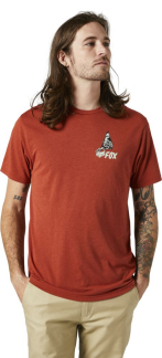 Fox In Sequence SS Tech Tee Red Clay