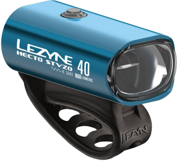 Lezyne LED Fahrradbeleuchtung Hecto Drive 40 StVZO Vorderlicht, Y13 blau-glänzend