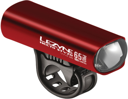 Lezyne LED Fahrradbeleuchtung Hecto Drive Pro 65 StVZO Vorderlicht, Y13 rot-glänzend
