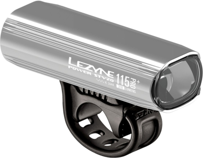 Lezyne LED Fahrradbeleuchtung Power Pro 115+ StVZO Vorderlicht, Y13 silber-glänzend