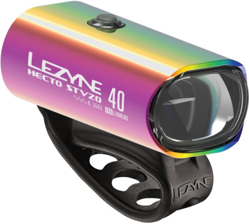 Lezyne LED Fahrradbeleuchtung Hecto Drive 40 StVZO Vorderlicht neo metallic