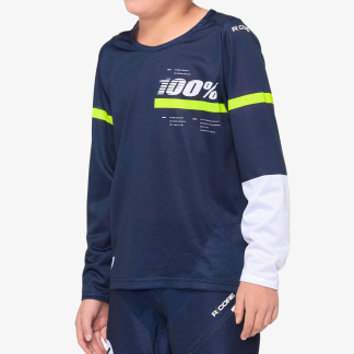 100% R Core DH Youth Jersey Dark Blue / Yellow