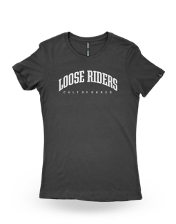 Loose Riders Damen T-Shirt Kurz Classic Black