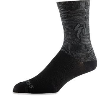 Specialized Soft Air Road Tall Sock Black / Charcoal Terrain