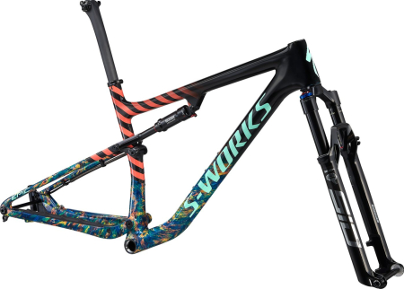 Specialized S-Works Epic Frameset Carbon/Cobalt/Yellow/Coral