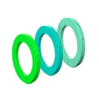 Magura orifice ring kit for brake caliper, 4 piston caliper, from MJ2015 (green, cyan, mint green)