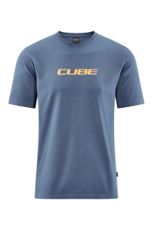 Cube Organic T-Shirt Mountains blau