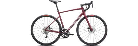 Specialized ALLEZ E5 DISC maroon/silver dust/flo red 2023