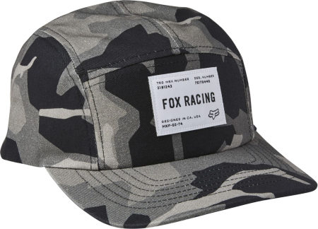 Fox Regiment 5 Panel Hat Black Camo