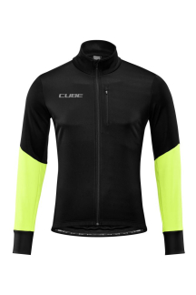 Cube BLACKLINE softshell jacket Safety black`n`neon yellow