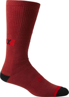 Fox 10" Defend Crew Sock Red Clay