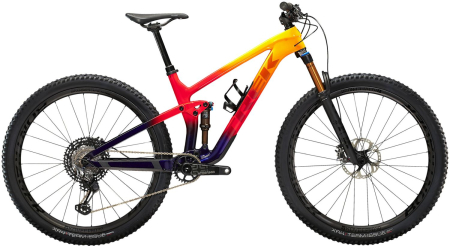 Trek Top Fuel 9.9 XTR Marigold to Red to Purple Abyss Fade