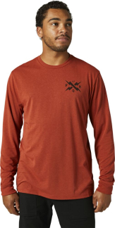 Fox Calibrated LS Tech Tee Red Clay