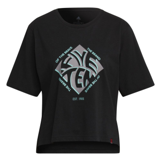 FiveTen Cropped Graphic T-Shirt black