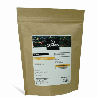 Quadro Coffee GUJI Crema, 3-blend for the fully automatic machine