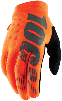 100% Brisker Cold Weather Glove orange/black