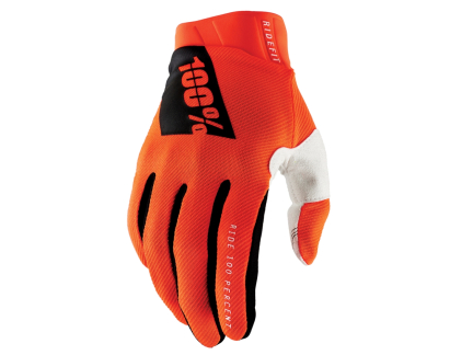 100% Ridefit Glove fluo orange