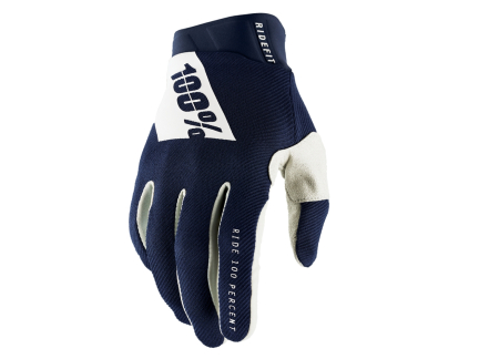 100% Ridefit Glove Navy / White