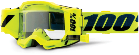 100% Accuri Forecast Gen2 goggle w. Film System, clear Fluo Yellow unis