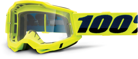 100% Accuri OTG Gen2 goggle clear lens (OVER THE GLAS) Fluo Yellow unis