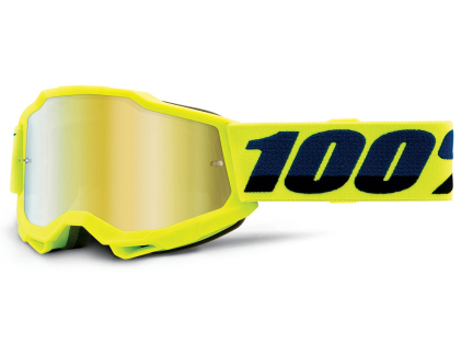 100% Accuri 2 Junior Goggle - Mirror Lens Fluo Yellow