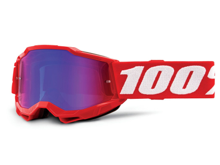 100% Accuri 2 Junior Goggle - Mirror Lens neon red