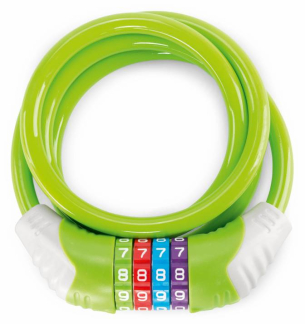 Puky safety cable lock KS green