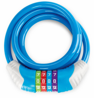 Puky safety cable lock KS blue