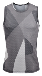 Cube functional undershirt mesh sleeveless grey camo