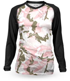 Loose Riders Thermal Shirt Damen Forest Pink Camo