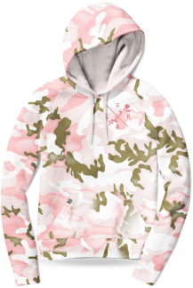 Loose Riders Damen Hoodie Forest Pink Camo