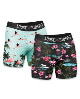 Loose Riders Boxer 2-Pack Flamingos