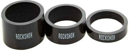 RockShox Spacer Set Carbon schwarz 1 1/8, 5/10/15mm