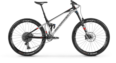 Mondraker Superfoxy R Racing Silver - Black - Flame Red 2021