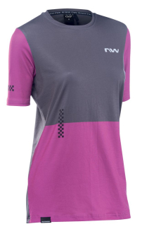 Northwave Xtrail 2 Woman Jersey Short Sleeve Dark Grey/Pink