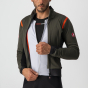 Castelli Alpha Ros 2 Jacket Military Green/Fiery Red-Silve