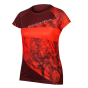 Endura Ladies SingleTrack Dots T-Shirt LTD Hi-Viz Coral