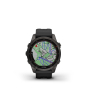 Garmin fenix® 7S – Sapphire Solar Edition Schiefergrau, schwarzes Armband