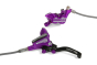 Hope Tech 3 V4 Front - No Rotor - Purple - BRAIDED-L/H