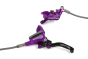 Hope Tech 3 E4 Front - No Rotor - Purple-BRAIDED-L/H